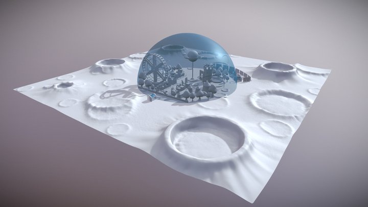 Futurama Moon Park 3D Model