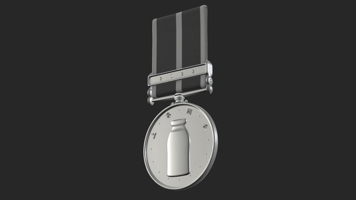 Milk ( Medallion ) 3D Model