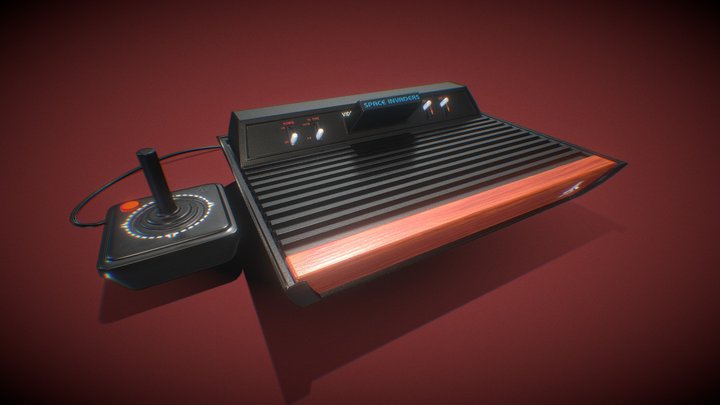 Atari 2600 Videogame Computer System 3D Model