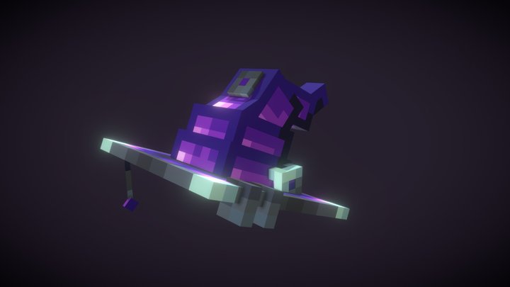 Minecraft Dark mage's hat 3D Model