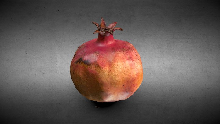 Overripe Pomegranate -  itSeez3D – Free 3D Model STL