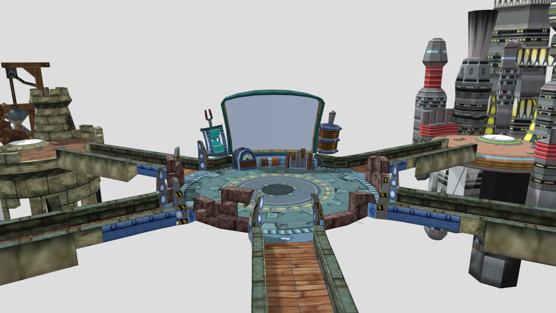 New Mix Warp Room Crash3 Ps1 Download Free 3D model by Crash