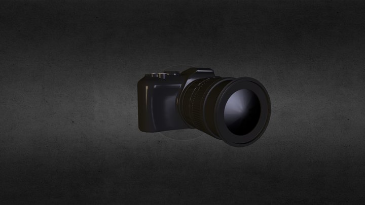 DSLR Digital Camera 3D Model