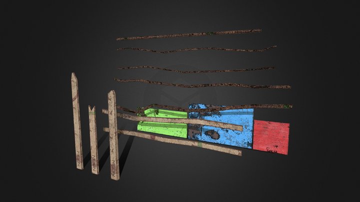 Old Wooden Fence – Free 3D Model STL
