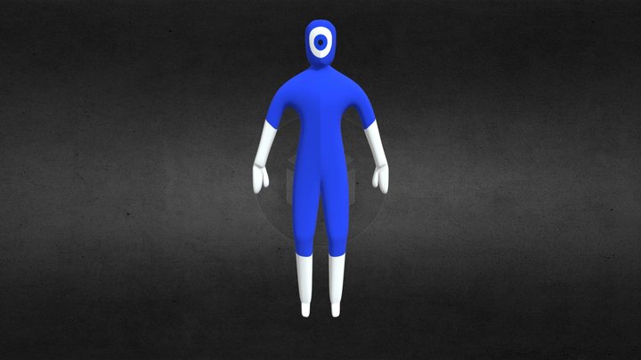Alien-Man Character 3D Model