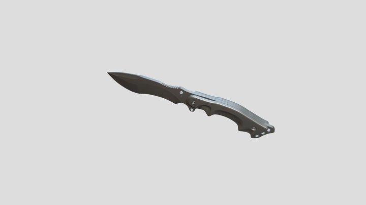 Tactical Knife Hard Surface model 3D Model