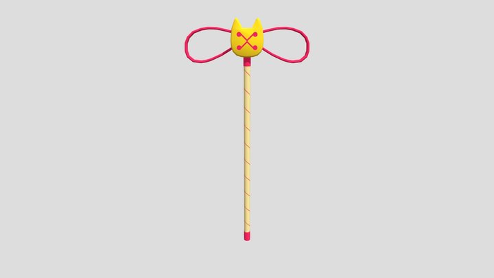 Ceroba Ketsukane Staff v2 3D Model