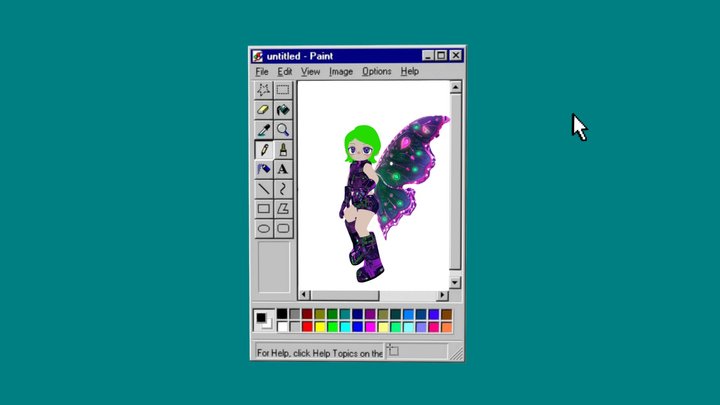 Cyber Fairy Character 3D Model