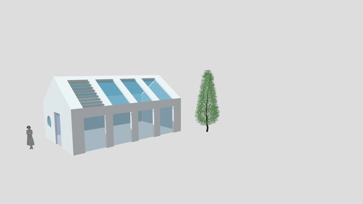 Casa sostenibile 3D Model
