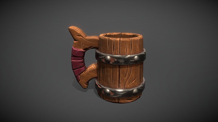 Stylized Mug 3D Model