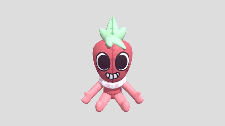 Sprout_plushie_-_dandys_world 3D Model