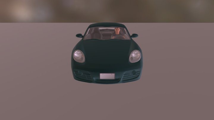 Porsche-cayman-vray-obj 3D Model