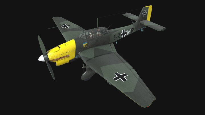 Junkers Ju-87B Stuka 3D Model