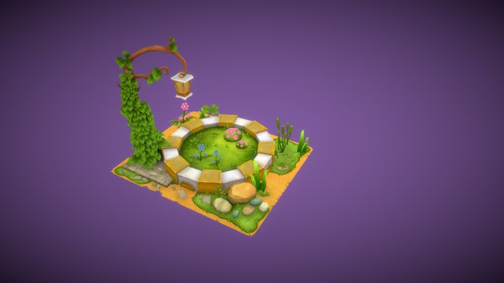 Love Arch Diorama 3D Model