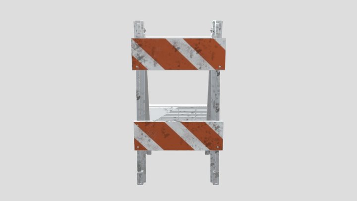BarrierTextured 3D Model
