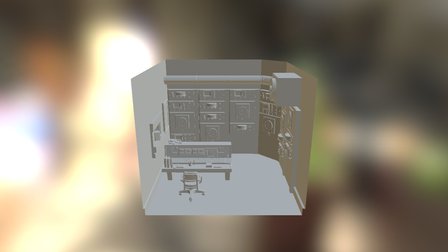 Control room scene 3D Model