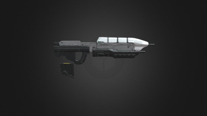 halo_3_assault_rifle 3D Model