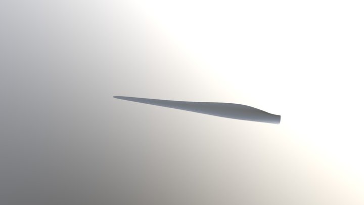 Single Blade Mesh 3D Model