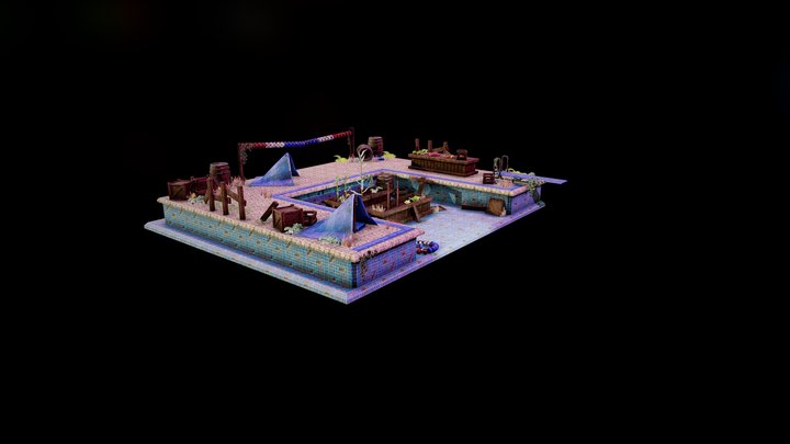 Swimming Pool - The Last of Us Style 3D Model