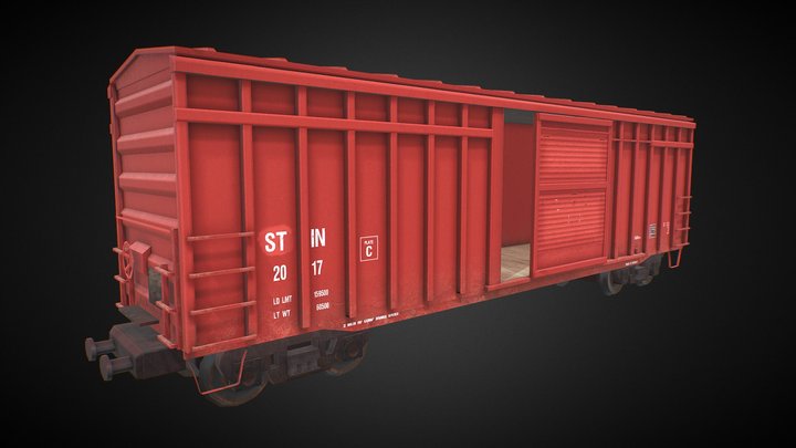 Boxcar 3D Model