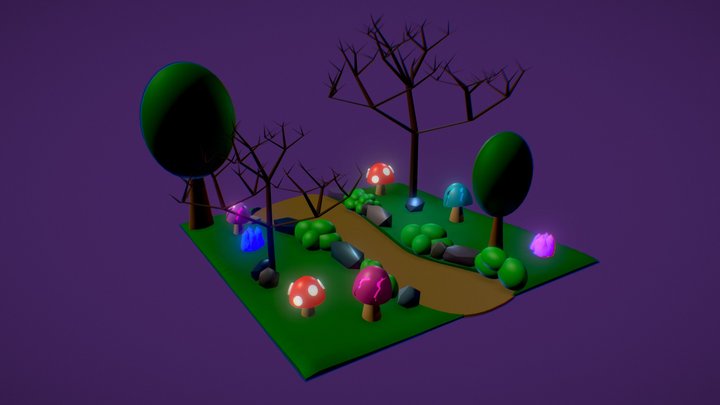 Magical Forest 3D Model