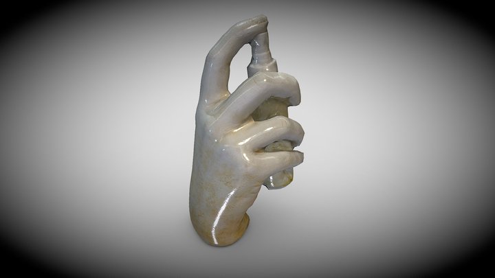 Mano Dorada - Andrea Méndez (LowPoly) 3D Model