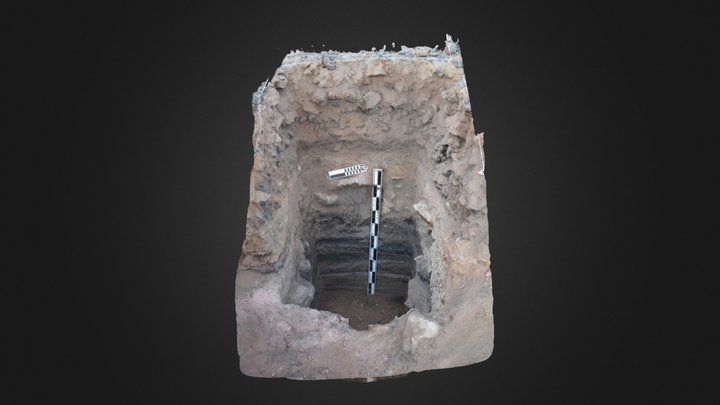 المجس الاختباري المنطقة (ج) في خربة الجارية 3D Model