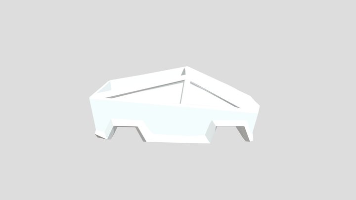 Low poly tesla cybertruck 3D Model