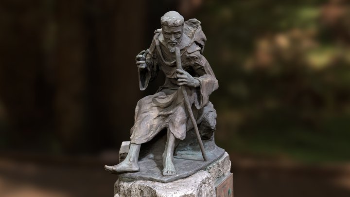 Statue of San Francesco in Greccio – Gratis 3D-model STL