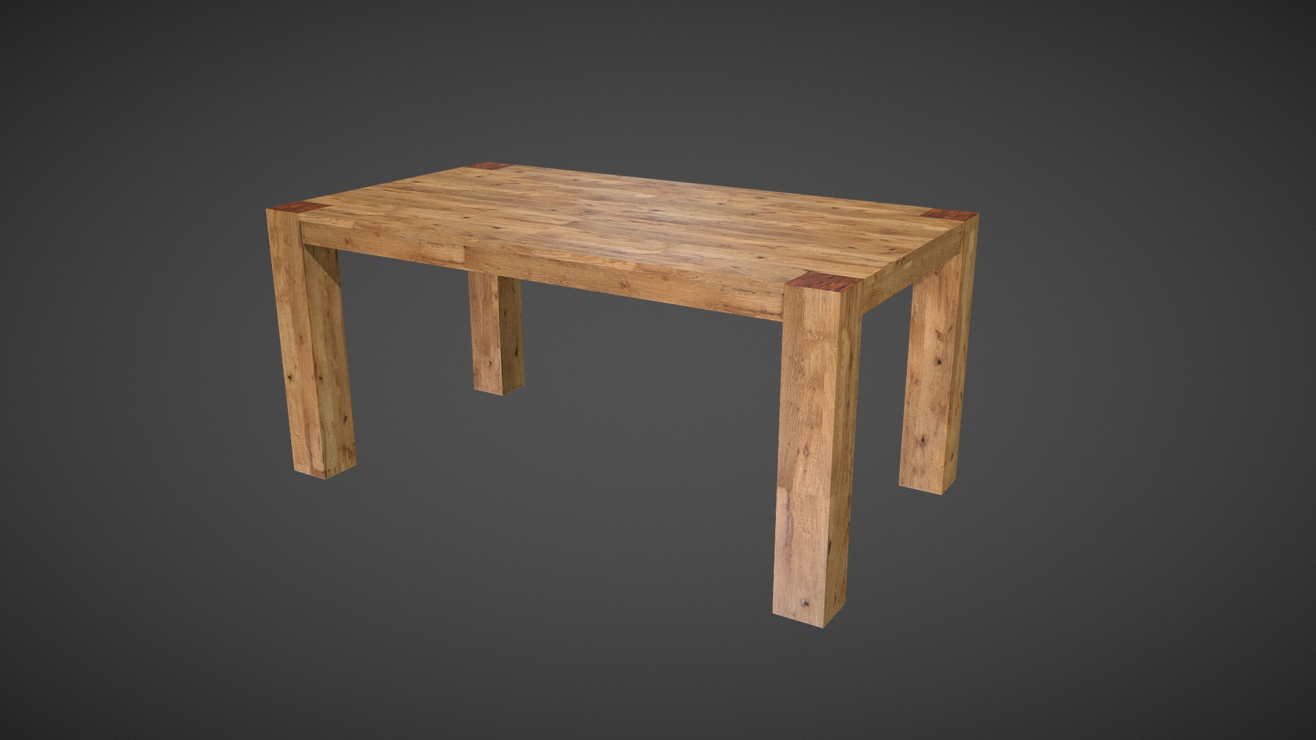 3D model Table Pollux - This is a 3D model of the Table Pollux. The 3D model is about a wooden table with legs.