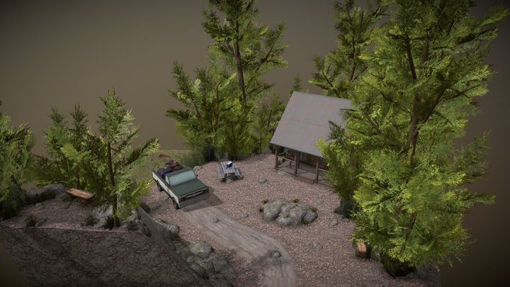 Diorama - The Forest Loner 3D Model