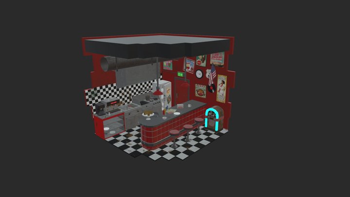 Bobs' Dirty Diner 3D Model