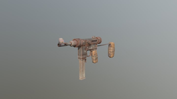 SMG rust 3D Model