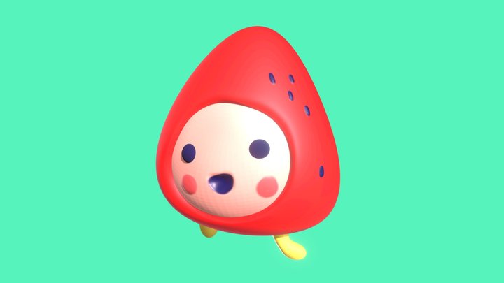 Ichigotchi 3D Model