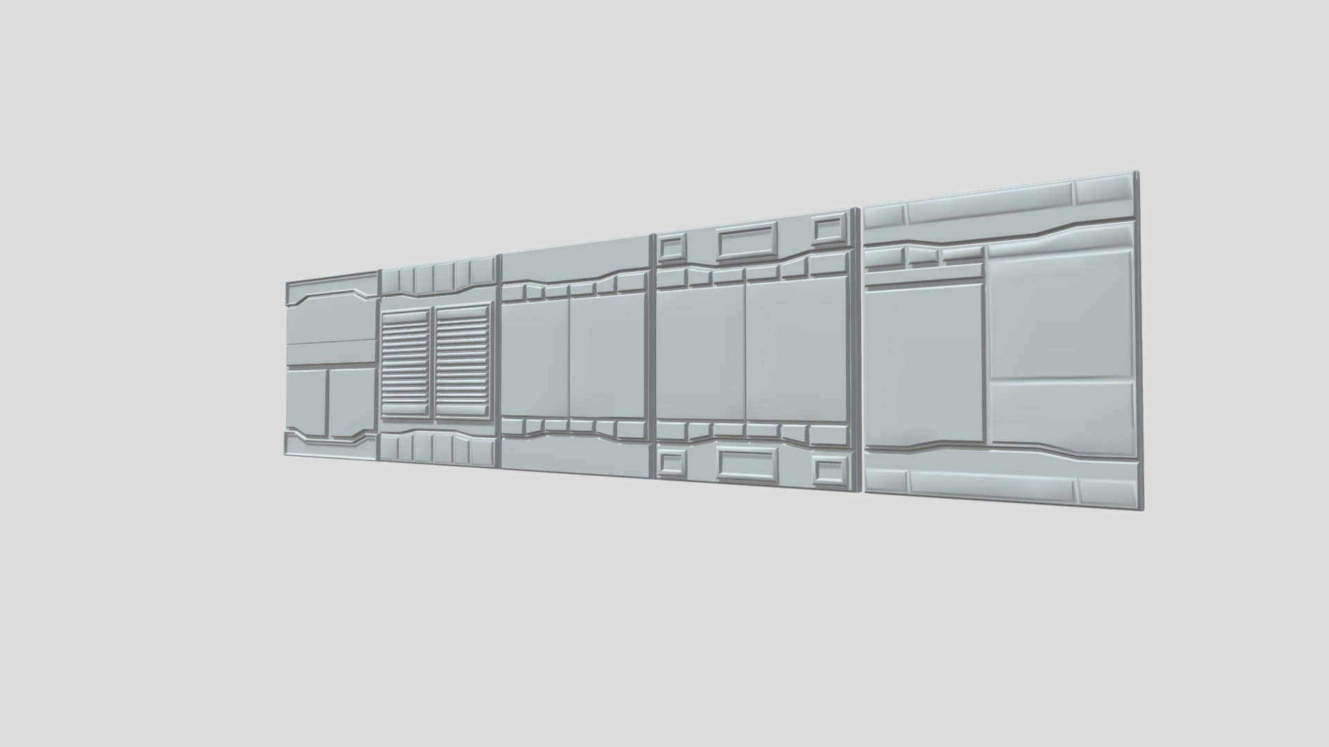 Sci-Fi Walls - Download Free 3D model by Daniel Ryan (@Dryan5) [9a5e450 ...