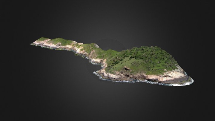 Comprida Island (MoNa Ilhas Cagarras) 3D Model