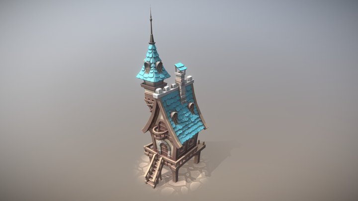 stylized house 3D Model