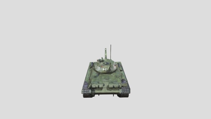 T-55 Tank 3D Model