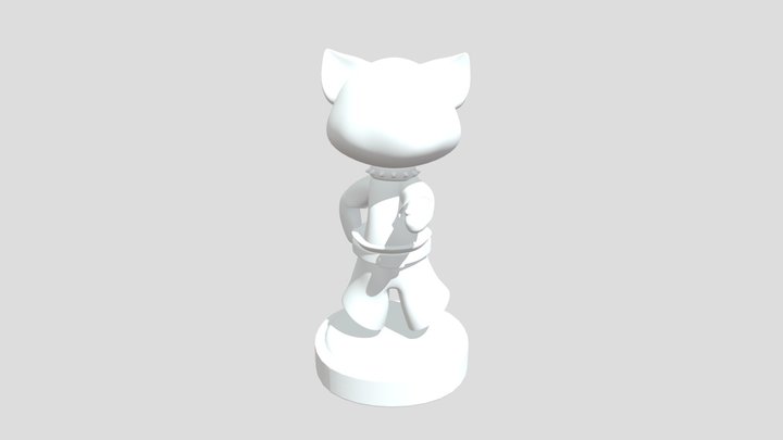 Punk Kitty 3D Model