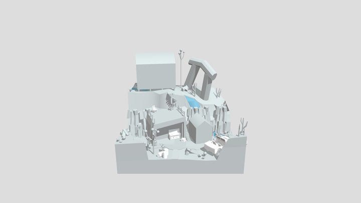 Blockout desert loner 3D Model