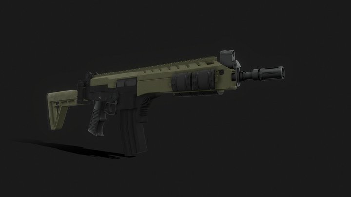 Fuzil IA2 3D Model