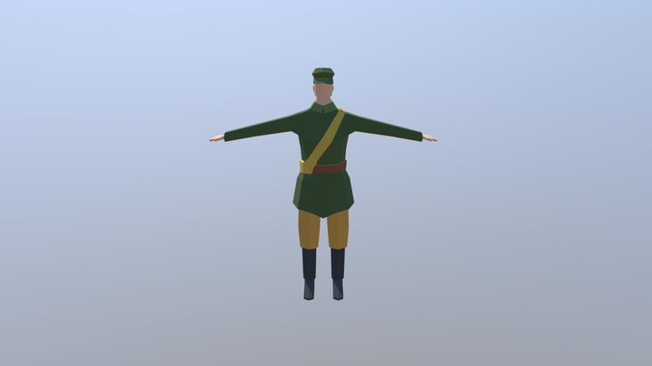 Soldier (Low Poly) 3D Model