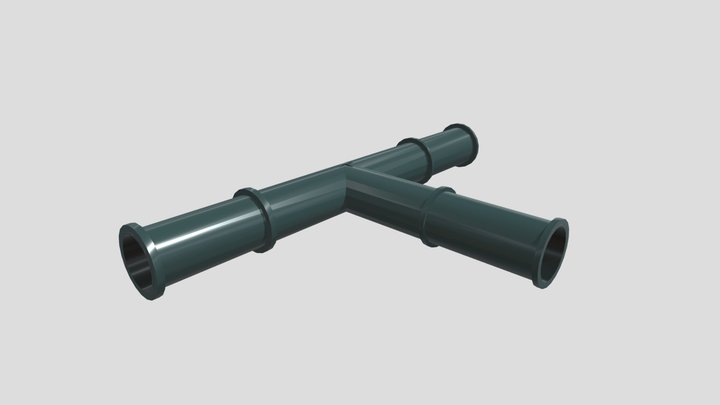 T Shape Pipe 3D Model