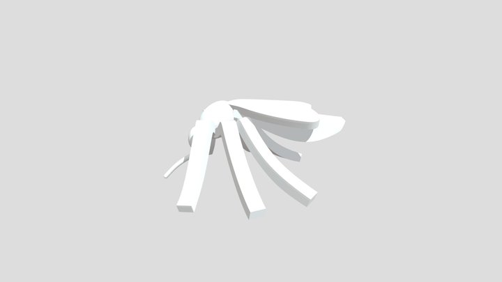 комар квадрат 3D Model