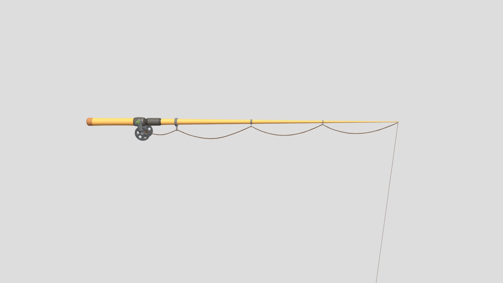 3D model Fishing Pole - This is a 3D model of the Fishing Pole. The 3D model is about diagram.