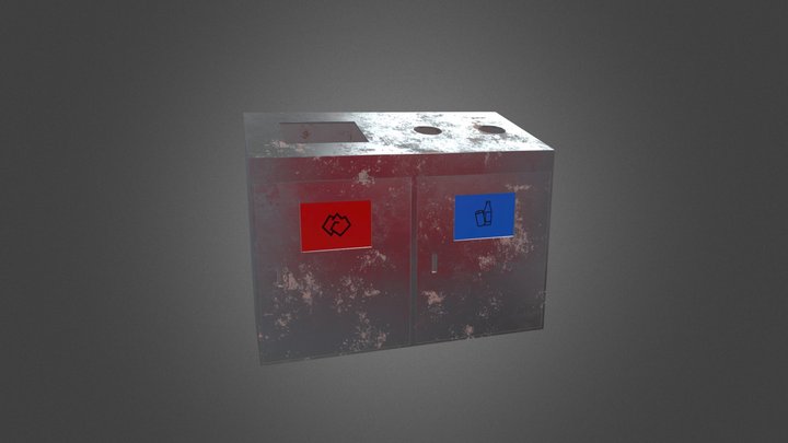 Rubbish bin 3D Model