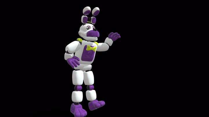 Angeltrap RIGGED And textured Fnaf 3D Model