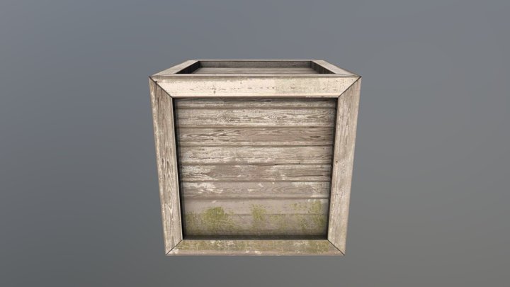 Crate 3D Model