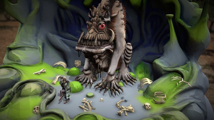 The Ravenous Bugblatter Beast Of Traal  (H2G2) – Gratis 3D-model STL