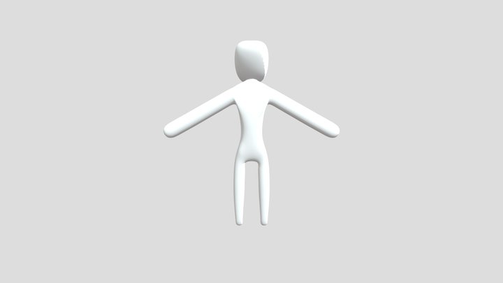 Base animated human 3D Model